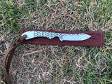 Special 7” rasp knife with pancake sheath