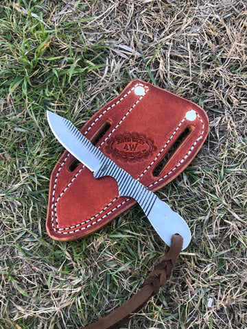 Special 6” rasp knife with pancake sheath